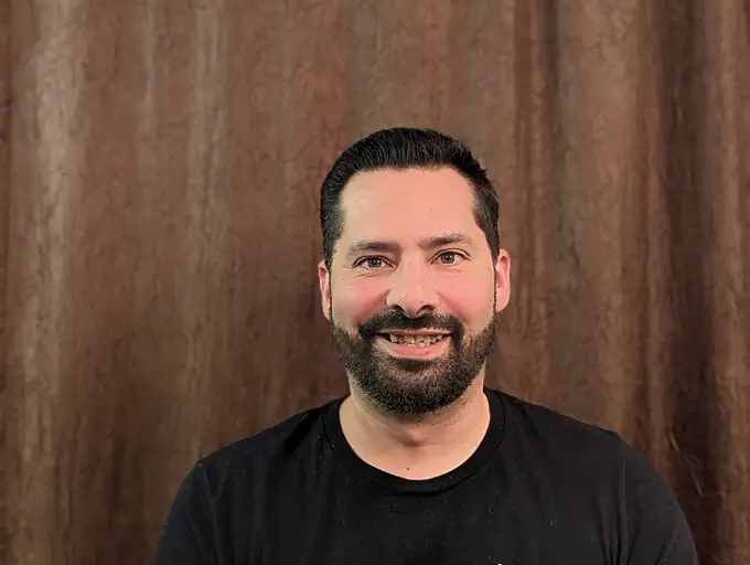 client smilling before surgery