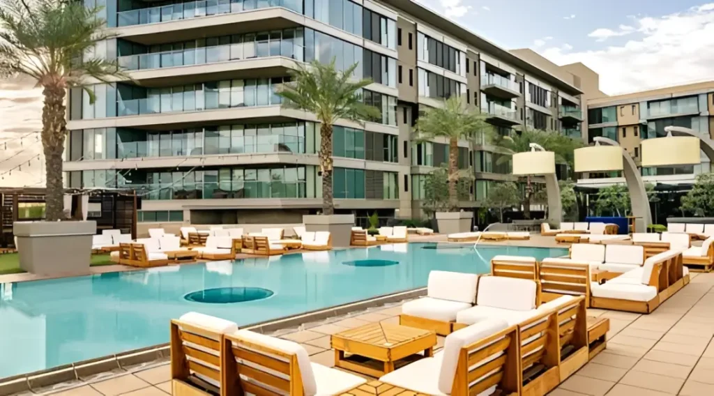 image of a hotel with a pool